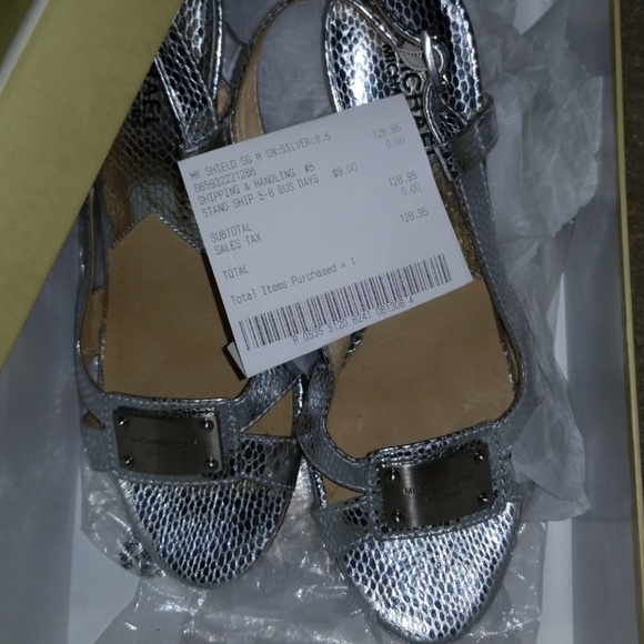 Metallic Silver Michael Kors Heels - Picture 6 of 6